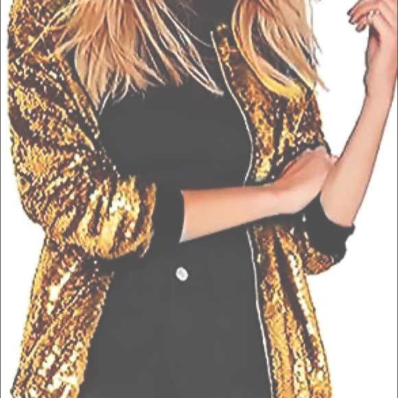 project RUNWAY Jackets & Blazers - Magical gold sequin jacket